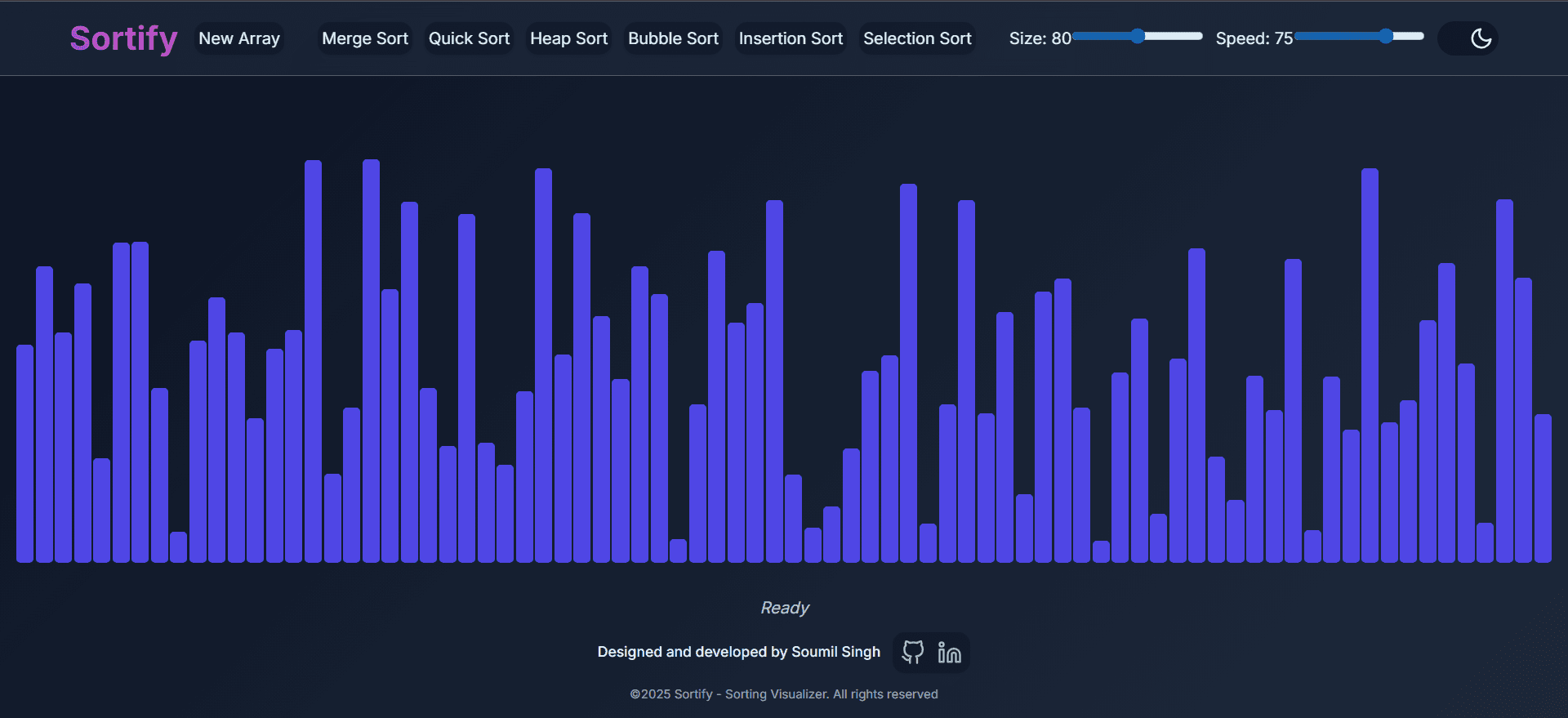 Sortify - Sorting Visualizer
